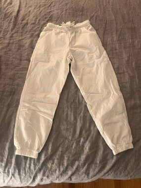 Nike Light Beige Mesh-Lined Windbreaker Pants